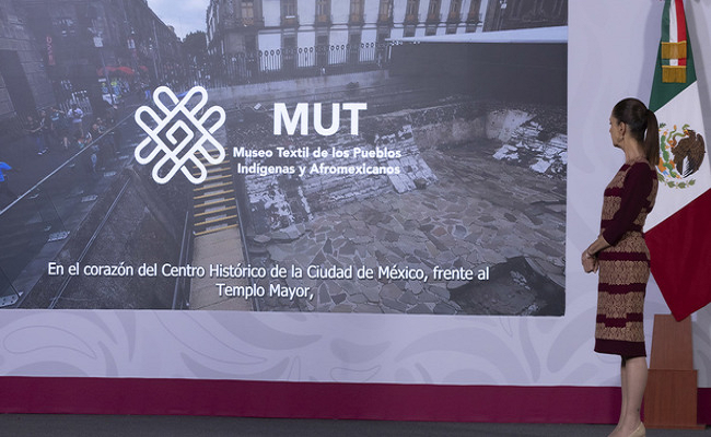 Inauguran el Museo Textil de los Pueblos Indígenas y Afromexicanos frente al Templo Mayor para dignificar el oficio artesanal  / @Claudiashein @GobiernoMX >>>